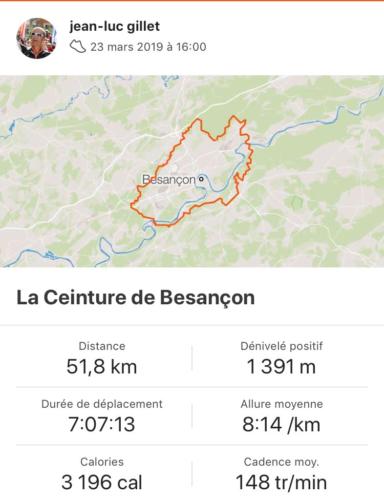 Ceinture de Besançon mars 2019